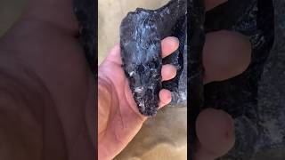 Obsidian biface flintknapping survivalskills primitivetechnology arrowheads stonetools [upl. by Adnerad]