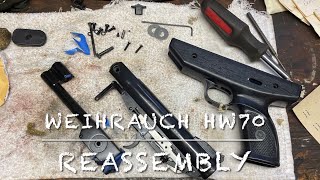 Weihrauch HW70 177 pellet pistol restoration part 2 reassembly [upl. by Adnocahs]