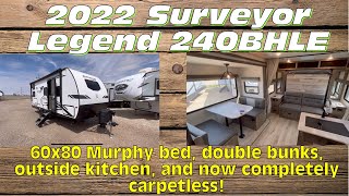 2022 Forest River Surveyor Legend 240BHLE Bunkhouse Travel Trailer [upl. by Catherina]