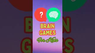 Top 5 Brain Games for Kids to Boost Cognitive Skills kids shorts [upl. by Lisk840]