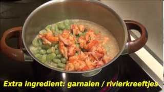 Risotto maken kan iedereen  Risotto met garnalen en tuinbonen [upl. by Aiyot]