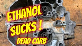 Ethanol Is BAD  Another Carburetor Destroyed [upl. by Yeneffit393]