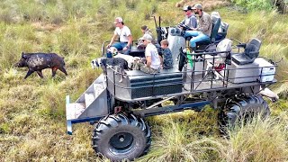 Catching WILD HOGS with DOGS off a GIANT SWAMP BUGGY Catch amp Cook Bluegabe Style [upl. by Shamus]