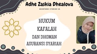 HUKUM KAFALAH DAN DHAMAN  Adhe Zaskia Dhealova AKSYAR 2A 2382130028 [upl. by Garnes]