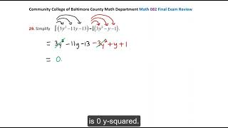 CCBC Math 082 Final Exam Review Problem 29 [upl. by Camille]