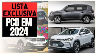 5 SUV PCD COM TODAS AS ISENÇÕES PARA 2024 [upl. by Ardelis]