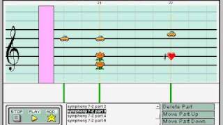 Mario Paint  Beethoven  Symphony 7 Movement 2 [upl. by Tartaglia]