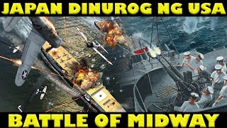 BATTLE OF MIDWAY PAANO DINUROG NG AMERIKANO ANG MGA AIRCRAFT CARRIER NG MGA JAPANESE NOONG WW2 [upl. by December34]