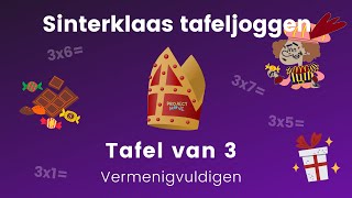 Project Move  Sinterklaas tafeljoggen  tafel van 3  vermenigvuldigen [upl. by Eixam439]