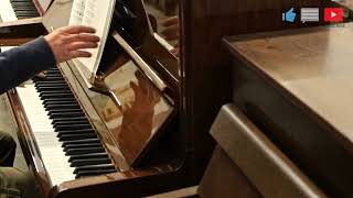 Weber GE121 Upright Piano in Walnut Gloss Demonstration [upl. by Armillia]