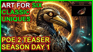 POE 2 Teaser Season Day 1 Six Uniques From POE 1 Get New Path of Exile 2 Art [upl. by Barhos]