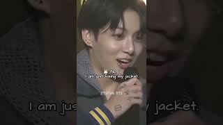 Jungkook teasing reaction when ARMYs thought he is going to lift his shirt🤣🤣bts [upl. by Battiste]