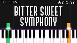 The Verve  Bitter Sweet Symphony  EASY Piano Tutorial [upl. by Anaer98]