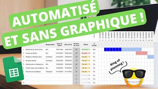 Comment créer un diagramme de Gantt en mieux avec Google Sheets [upl. by Tichon]