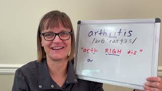 How to Pronounce Arthritis [upl. by Bough]