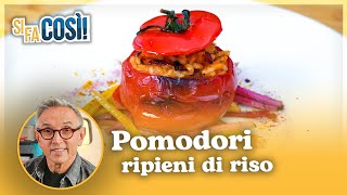 Pomodori ripieni di riso  Si fa così  Chef BRUNO BARBIERI [upl. by Mikahs]