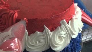 How to Make a Rose Cake by i am baker [upl. by Miguelita]