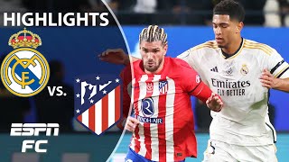 🚨 DERBY CLASSIC 🚨 Real Madrid vs Atletico Madrid  Spanish Supercopa Highlights  ESPN FC [upl. by Arondell]