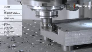 Walter Tools M4000–one insert for Faceshoulder chamfer milling [upl. by Ahset]