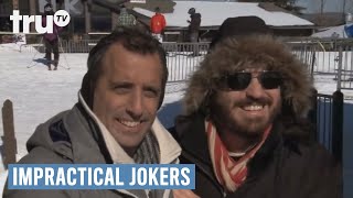 Impractical Jokers  Scaredy Cat Ski Bunnies Punishment  truTV [upl. by Haeluj]