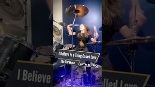 The Darkness  I Believe in a Thing Called Love Drum Cover  Drummer Cam Played Live by Teen Girl [upl. by Bocaj671]