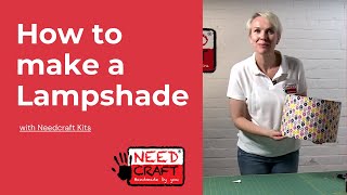 How to make a lampshade video tutorial with a DIY kit [upl. by Gilberta]