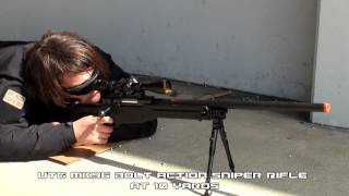 Airsoft GI  KJW M700 Gas amp UTG MK96 Spring Bolt Action Sniper Rifle Range amp Accuracy Test [upl. by O'Neil]