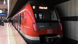 Hauptbahnhof tief  SBahn Stuttgart mit ET 423 und ET 430 [upl. by Eissed]