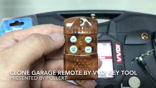 CLONE GARAGE REMOTE With VVDI KEY TOOL By Pollert [upl. by Fortunna829]