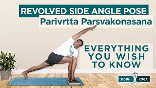 Parivrtta Parsvakonasana Revolved Side Angle Pose Benefits How to Do by Yogi Ritesh Siddhi Yoga [upl. by Ring]