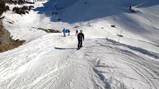 Chatel  Ski piste 29 lItinéraire [upl. by Anelac10]