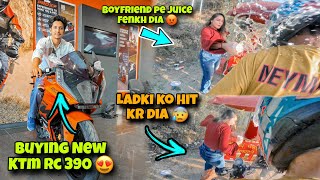 Girlfriend Ko Takkar Mar Di😰  Finally Apni KTM RC 390 Aa Gayi 😍 Boyfriend Pe Coldrink Fenkh Di 🤬 [upl. by Atterahs]