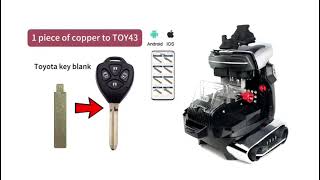 2M2 TANK 2 Pro CNC Key Cutting Machine to Copy Toyota Key Bank EOBDToolcouk [upl. by Mylander]