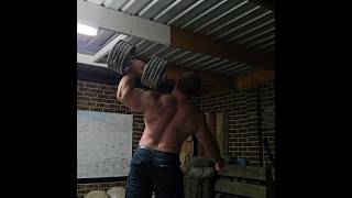 One Arm Overhead Press 56kg  123lb x 22 REPS bodybuilding shoulderexercise [upl. by Eeladnerb]