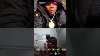 Saedemario IG live with Glock 30 and kicks Glock from his live 🤣🤣🤣 [upl. by Nnalyrehs]