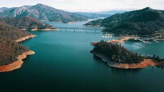 Shasta Lake and Mount Shasta during lunch break [upl. by Ethban]