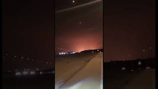 Iran missile attack over Iran hit Israel with a salvo over 200 missiles [upl. by Giuliana]