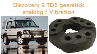 Land Rover Discovery 2 TD5 gear stick lever gearbox shake vibration Fix rubber donut coupling [upl. by Ted]