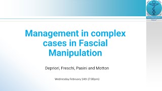 Management of complex cases in Fascial Manipulation® [upl. by Umont]