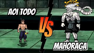 Aoi todo Vs Mahoraga jujutsu kaisen fights  mugen [upl. by Isiad]