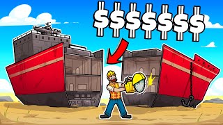 Scrapping MEGA SHIPS for HUGE PROFIT in Ship Graveyard Simulator [upl. by Silvia]