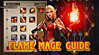 Fire Mage  Flame Mage  Talents  Rotation  Inscribed Stone Guide  TARISLAND [upl. by Ydahs]