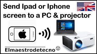 How to send an Iphone or Ipad screen to a projector or computer with Lonely Screen [upl. by Skvorak]