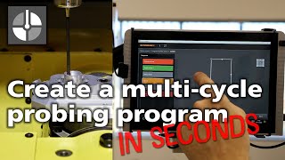 Multicycle probing program for automated manufacture using Set and Inspect on a Fanuc controller [upl. by Vivie902]