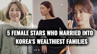 CHAEBOLS OF KDRAMA 5 Female Stars Who Married into South Koreas Wealthiest Families junjihyun [upl. by Reiter]