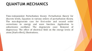 Lecture  1  Perturbation Theory FirstOrder NonDegenerate Case [upl. by Nerty347]