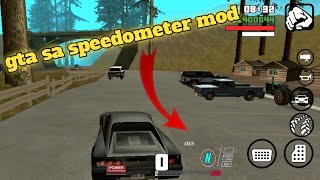 How to add speedometer in gta sa speedometer mod  android  without img tool txd tool [upl. by Iralam568]