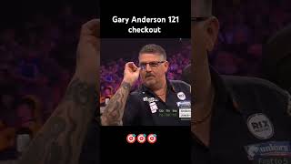 Gary Anderson 121 checkout shorts trending darts viralvideo youtubeshorts india sports [upl. by Crosley]