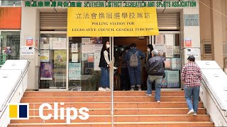 Voting under way in Hong Kong Legislative Council election [upl. by Arawaj980]