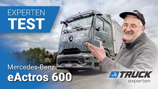 ExpertenTest eActros 600 – der erste ElektroFernverkehrsLkw im Test [upl. by Aihtibat511]